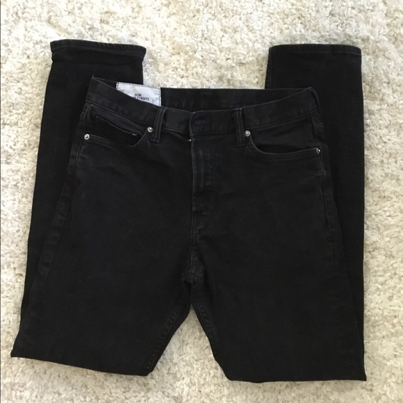 H&M Slim Black Jeans sz 30x32 - Picture 2 of 5